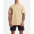 First Division - Core Crest Tee - Short Sleeve T-Shirts (Camel) Core Crest Tee