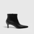 Pull&Bear - High heel Ankle Boots With Pointed Toe - Ankle Boots (Black) High-heel Ankle Boots With Pointed Toe