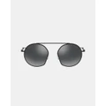 Emporio Armani - EA2078 - Sunglasses (Matte Black Mirror Black) EA2078