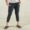 DRICOPER DENIM - Active Coated Jeans - Crop (Coated Black) Active Coated Jeans