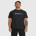 RVCA - Big Rvca Washed T Shirt - Tops (RVCA BLACK) Big Rvca Washed T Shirt