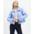 Unreal Fur - Corfu Jacket - Coats & Jackets (Blue) Corfu Jacket