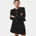 Forcast - Zahra Boucle Yarn Mini Skirt - Skirts (Black) Zahra Boucle Yarn Mini Skirt