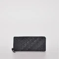 Cobb & Co - Deakin Leather Woven Wallet - Wallets (BLACK) Deakin Leather Woven Wallet