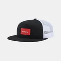 Nixon - Team Trucker Hat - Hats (Black & Red & White) Team Trucker Hat
