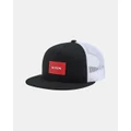 Nixon - Team Trucker Hat - Hats (Black & Red & White) Team Trucker Hat