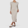 Amelius - Afina Knit Dress - Bodycon Dresses (Beige) Afina Knit Dress