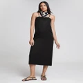 & Other Stories - Strapless Bustier Midi Dress - Dresses (Black) Strapless Bustier Midi Dress