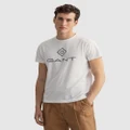 Gant - Diamond G T Shirt - Short Sleeve T-Shirts (WHITE) Diamond G T-Shirt