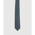 Oxford - Floral Burst Tie - Ties (Green Dark) Floral Burst Tie