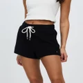 Volcom - Lived In Lounge Fleece Shorts - Shorts (Black) Lived In Lounge Fleece Shorts