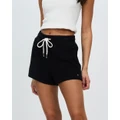 Volcom - Lived In Lounge Fleece Shorts - Shorts (Black) Lived In Lounge Fleece Shorts