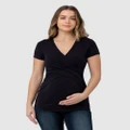 Ripe Maternity - Embrace Tee - T-Shirts & Singlets (Navy) Embrace Tee