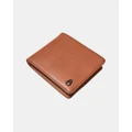 Nixon - Pass Leather Coin Wallet - Wallets (Saddle) Pass Leather Coin Wallet