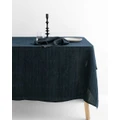 Aura Home - Vintage Linen Tablecloth - Home (Navy) Vintage Linen Tablecloth