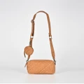Cobb & Co - Millner Woven Leather Camera Bag - Bags (TAN) Millner Woven Leather Camera Bag