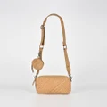 Cobb & Co - Millner Woven Leather Camera Bag - Bags (CAMEL) Millner Woven Leather Camera Bag
