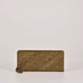 Cobb & Co - Deakin Leather Woven Wallet - Wallets (OLIVE) Deakin Leather Woven Wallet