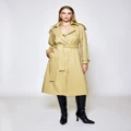 Lakeyo - Grace Trench Coat Khaki - Blazers (Khaki) Grace Trench Coat - Khaki