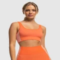 Roxy - Chill Out Seamless Medium Impact Sports Bra For Women - Sports Bras & Crops (TIGERLILY) Chill Out Seamless Medium Impact Sports Bra For Women