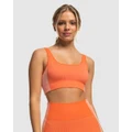 Roxy - Chill Out Seamless Medium Impact Sports Bra For Women - Sports Bras & Crops (TIGERLILY) Chill Out Seamless Medium Impact Sports Bra For Women