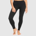 Roxy - Womens Chill Out Seamless Technical Leggings - Pants (ANTHRACITE) Womens Chill Out Seamless Technical Leggings