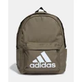 adidas Performance - Classic Badge of Sport Backpack Mens - Bags (Olive Strata / White) Classic Badge of Sport Backpack Mens