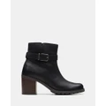 Clarks - Clarkwell Hall - Boots (Black Leather) Clarkwell Hall