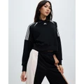 adidas Sportswear - Express Sweatshirt - Sweats (Black, Black & White) Express Sweatshirt