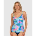 Baku Swimwear - Bermuda Loose Fit Tankini Top - Bikini Set (Blue) Bermuda Loose Fit Tankini Top