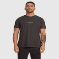 RVCA - Rvca Mini Flipped T Shirt - Short Sleeve T-Shirts (WASHED BLACK) Rvca Mini Flipped T Shirt