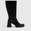 Pull&Bear - Knee high Heeled Boots - Knee-High Boots (Black) Knee-high Heeled Boots
