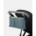 OiOi - Vegan Leather Pram Caddy - All Baby Carriers (Blue) Vegan Leather Pram Caddy