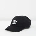adidas Originals - Trefoil Baseball Cap Men's - Headwear (Black & White) Trefoil Baseball Cap - Men's