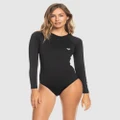 Roxy - Womens New Essentials Long Sleeve One Piece Swimsuit - Swimwear (ANTHRACITE) Womens New Essentials Long Sleeve One Piece Swimsuit