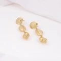 Wanderlust + Co - Como Shell Gold Earrings - Jewellery (Gold) Como Shell Gold Earrings