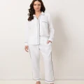 Wanderluxe Sleepwear - The Jasmine Pyjama Set - Two-piece sets (White) The Jasmine Pyjama Set