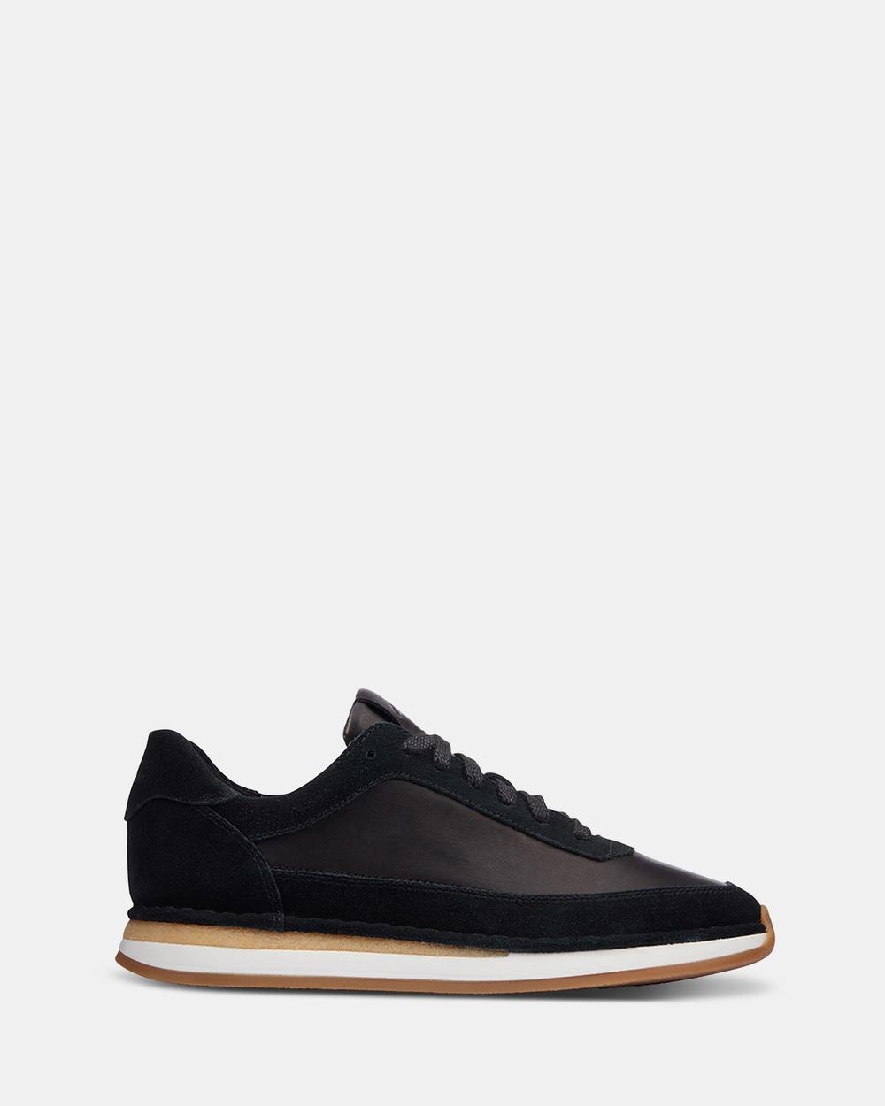 Clarks - Craftrun Lace Womens - Sneakers (Black Combo Suede) Craftrun Lace Womens