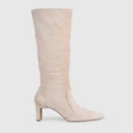 Siren - Bradley Tall Boots - Knee-High Boots (Stone Stretch Microsuede) Bradley Tall Boots