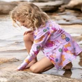 Bluesalt Beachwear - Beach Treasures Rash Top - One-Piece / Swimsuit (Lilac) Beach Treasures Rash Top
