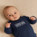 Country Road - Organically Grown Cotton Heritage Long Sleeve Bodysuit - All onesies (Navy) Organically Grown Cotton Heritage Long Sleeve Bodysuit
