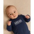 Country Road - Organically Grown Cotton Heritage Long Sleeve Bodysuit - All onesies (Navy) Organically Grown Cotton Heritage Long Sleeve Bodysuit