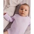 Country Road - Organically Grown Cotton Heritage Long Sleeve Bodysuit - All onesies (Purple) Organically Grown Cotton Heritage Long Sleeve Bodysuit