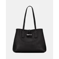 Longchamp - Le Roseau Essential Tote Bag Medium - Handbags (Noir) Le Roseau Essential Tote Bag - Medium
