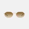 Ray-Ban - Jack RB3565 - Sunglasses (Clear Gradient Brown) Jack RB3565