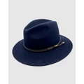 Jacaru - Jacaru 1847 Outback Fedora Hat - Hats (Blue) Jacaru 1847 Outback Fedora Hat