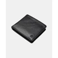Nixon - Pass Leather Coin Wallet - Wallets (Black) Pass Leather Coin Wallet