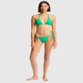 Seafolly - Sea Dive Tie Side Rio Pant - Bikini Bottoms (Jade) Sea Dive Tie Side Rio Pant