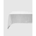 Bambury - Linen Tablecloth - Home (Silver) Linen Tablecloth