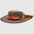Jacaru - Jacaru 104A Ladies Bushbreeze Camper Hat - Hats (Brown) Jacaru 104A Ladies Bushbreeze Camper Hat